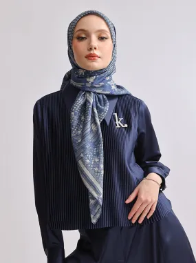 ORVA RAYA SIGNATURE SCARF NAVY