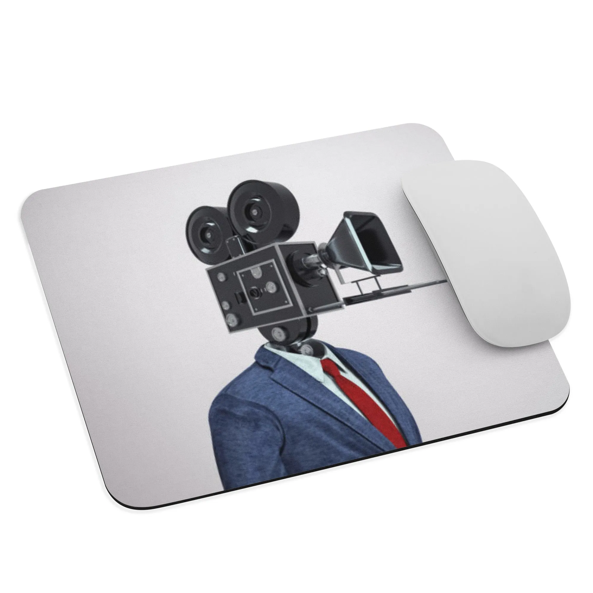 Padded Non-Slip Mousepad - Lens Head