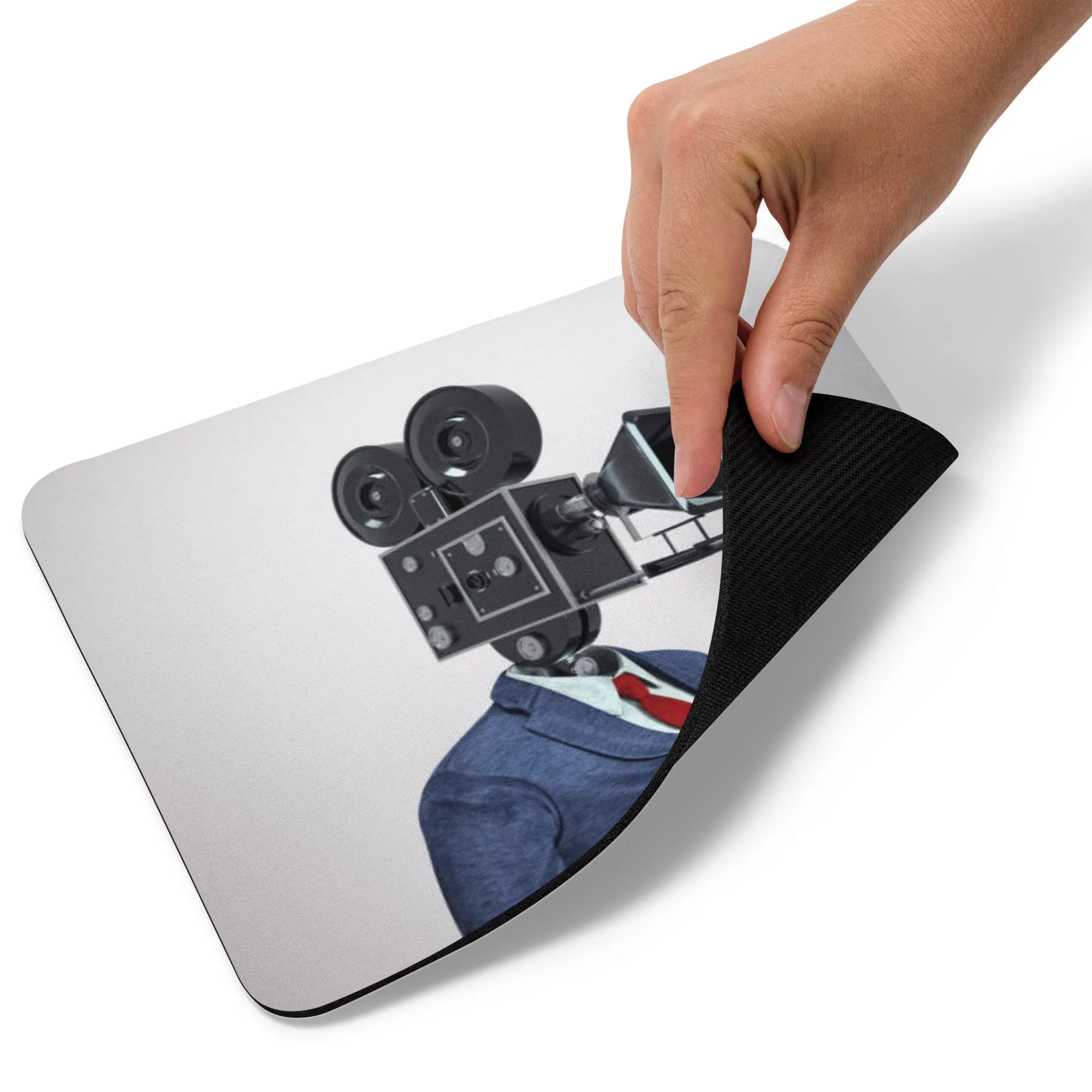 Padded Non-Slip Mousepad - Lens Head