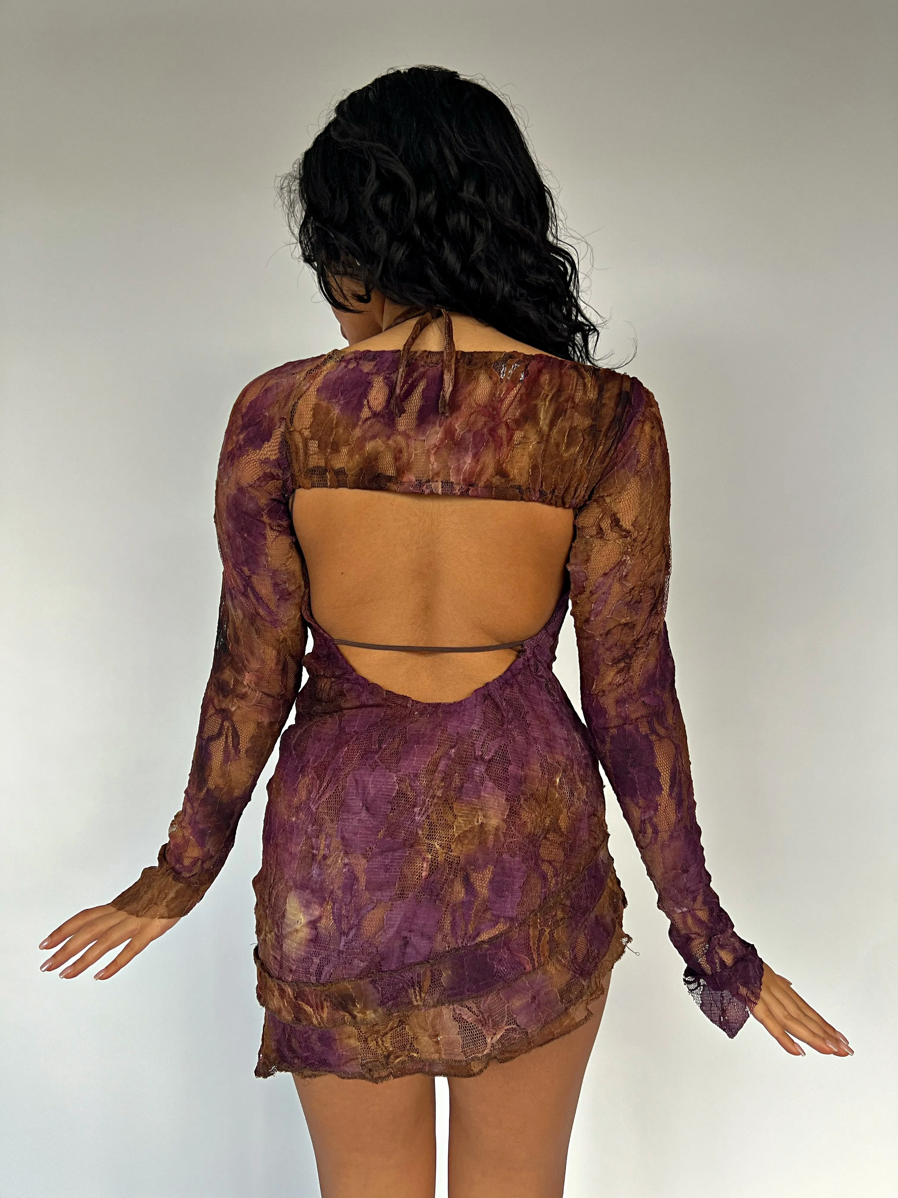 Purple Molasses Mini Dress