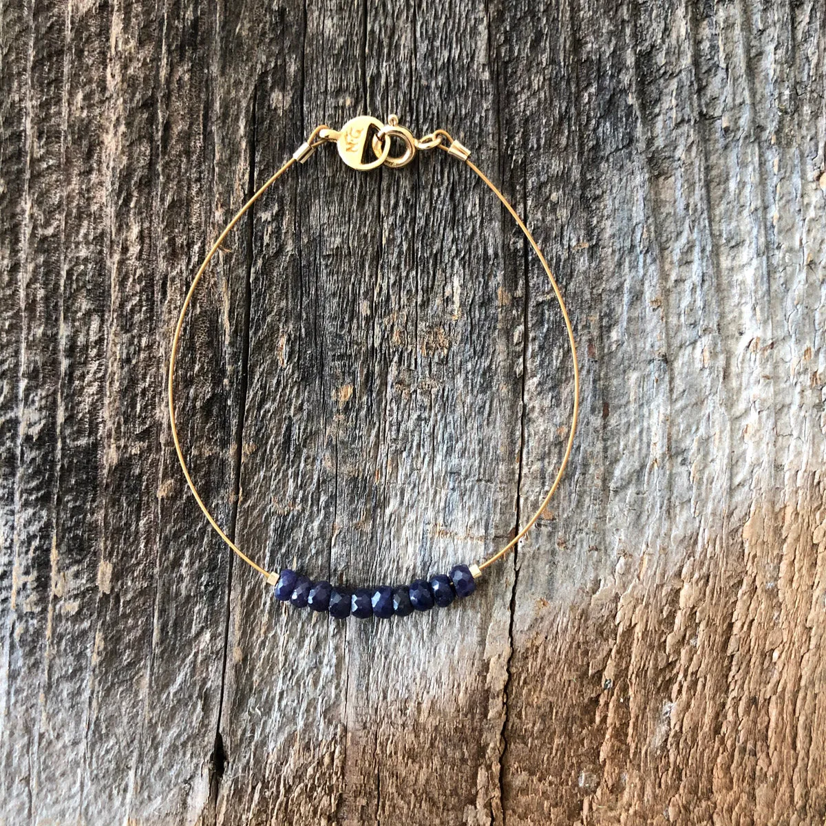 "Durango" Sapphire Gemstone Minimalist Bracelet