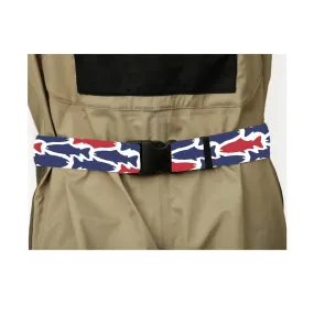 Red White Blue Fish Wading Belt