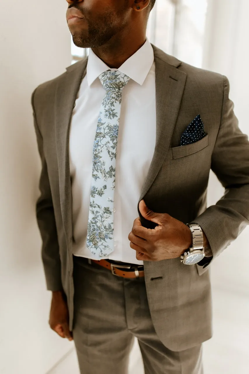 Reuben Cotton Floral Neck Tie