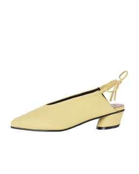 Ribbon Clear Slingback – Lemon