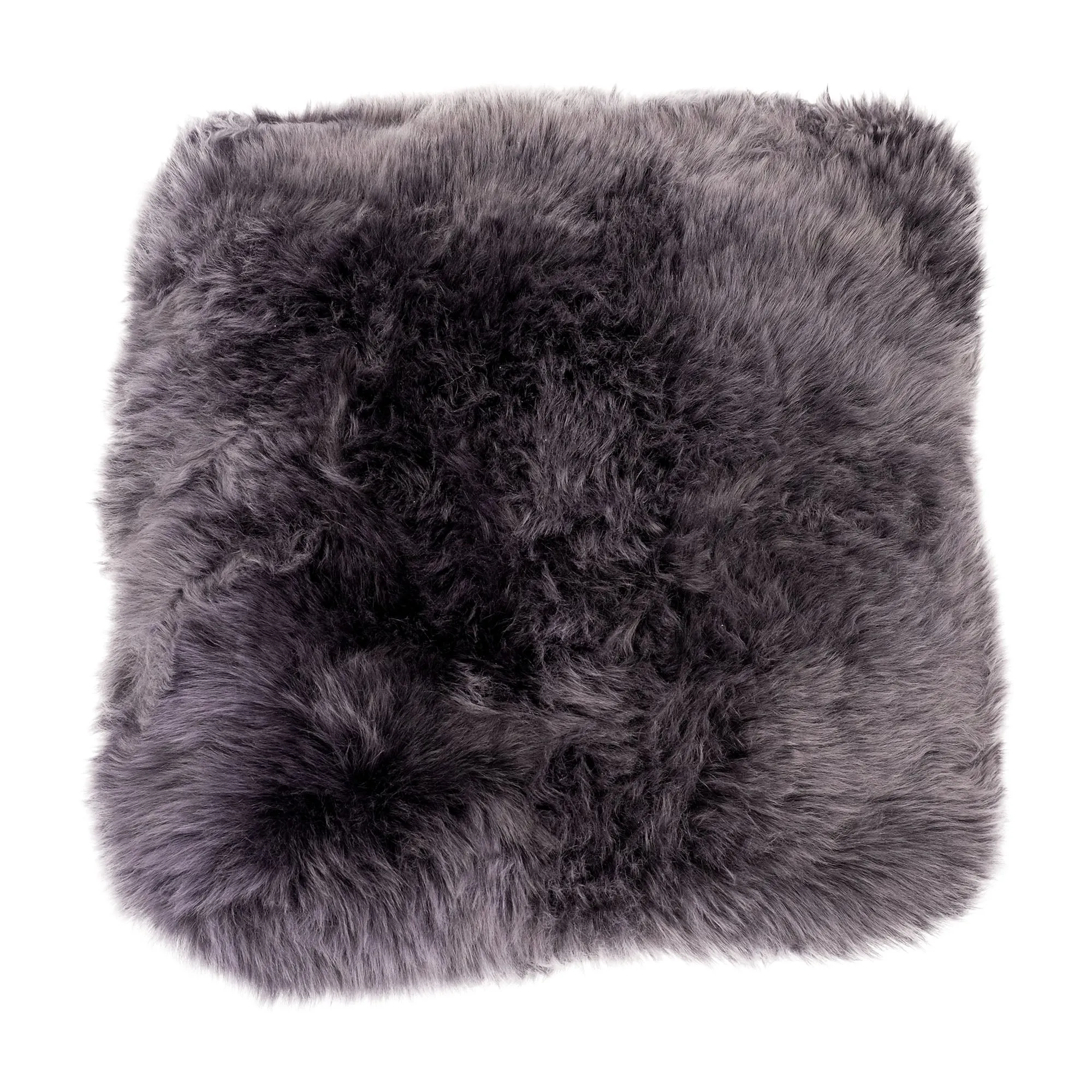 Sheepskin Chair Mats - Dark Grey Square (50 x 50cm) - Australian Merino Sheepskin Seat Mats