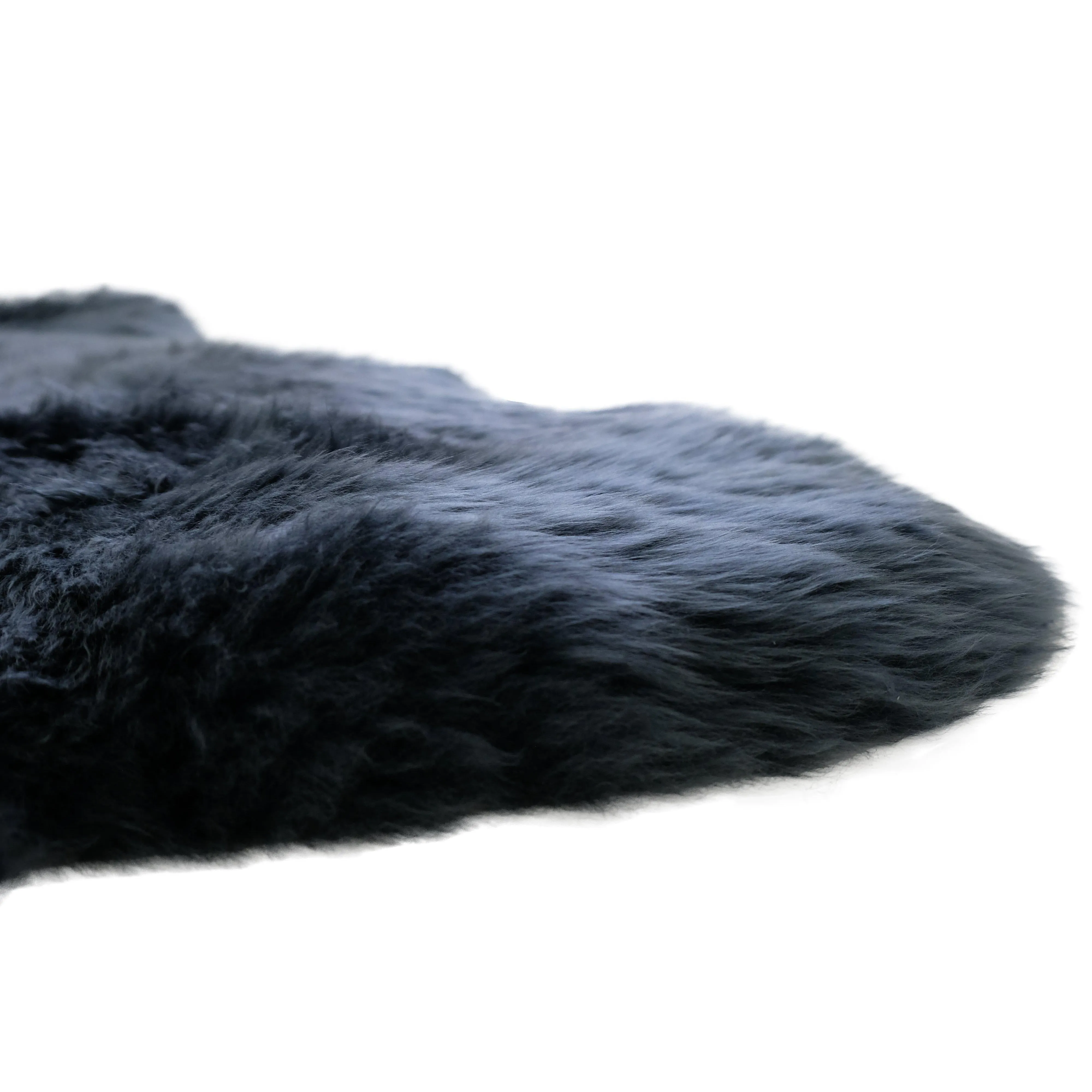 Sheepskin Rug - Steel (Dark Grey) - Double Length (180x65cm) - Long Wool Australian Merino Sheepskin