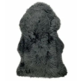 Sheepskin Rug - Steel (Dark Grey) - XXL - Long Wool Australian Merino Sheepskin