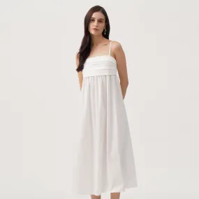 Shirred Bodice Maxi Dress