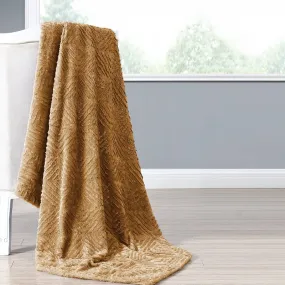 Sierri Faux Fur Microfiber Woven Throw