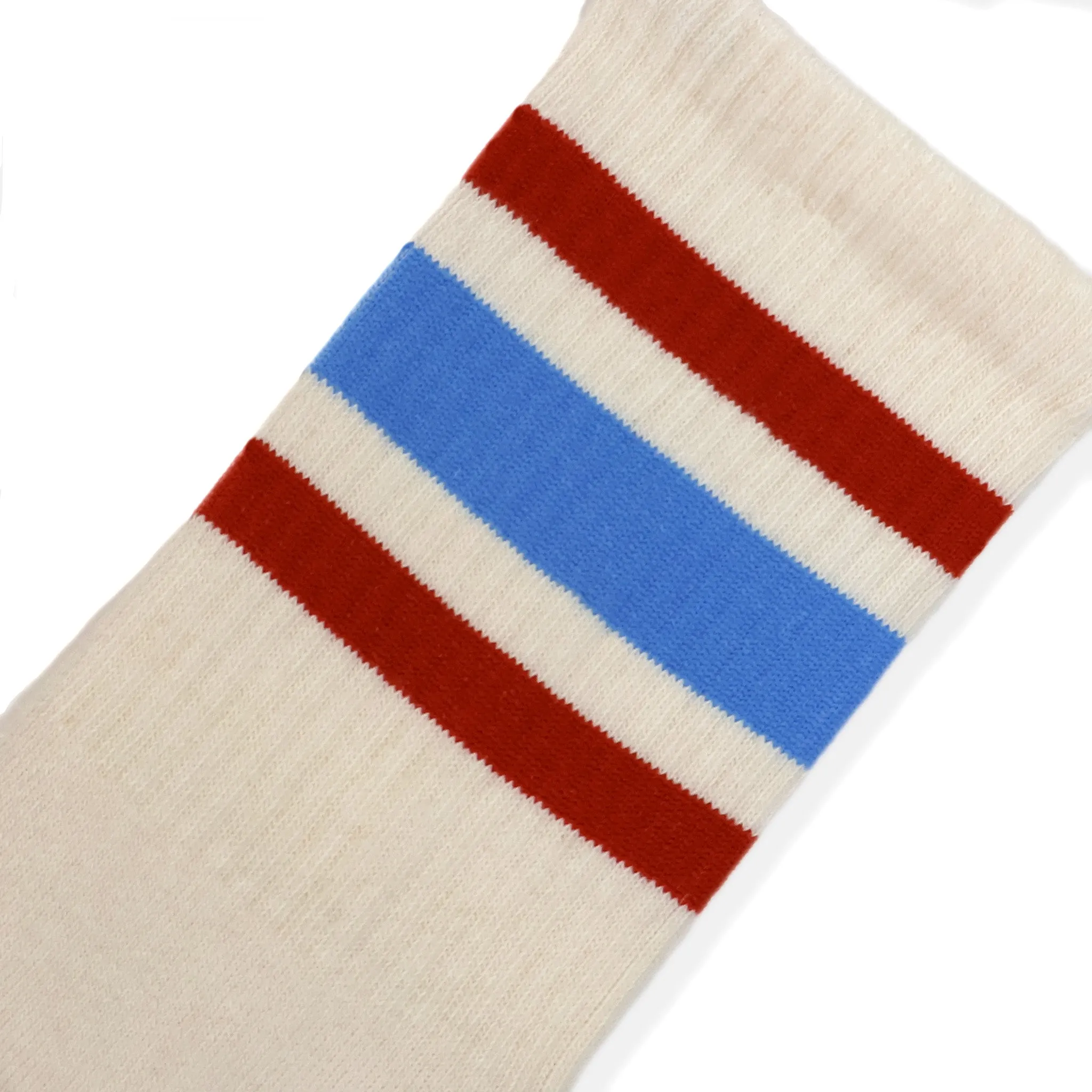 SOCCO Naturals | Columbia Blue & Rust Striped