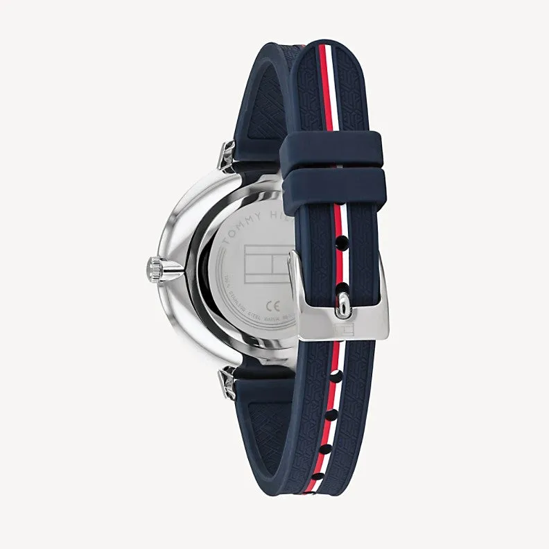 Sport Watch with Navy Silicone Strap