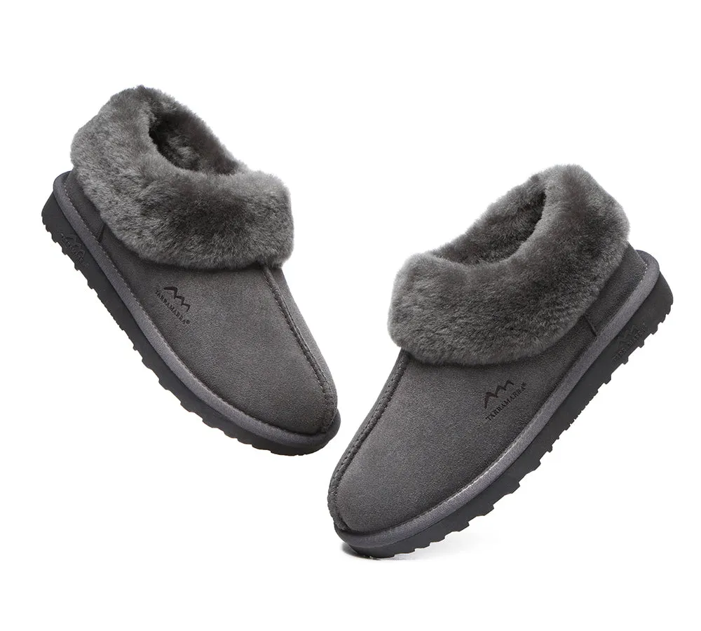 TARRAMARRA® UGG Premium Sheepskin Wool Collar Ankle Slippers Hana