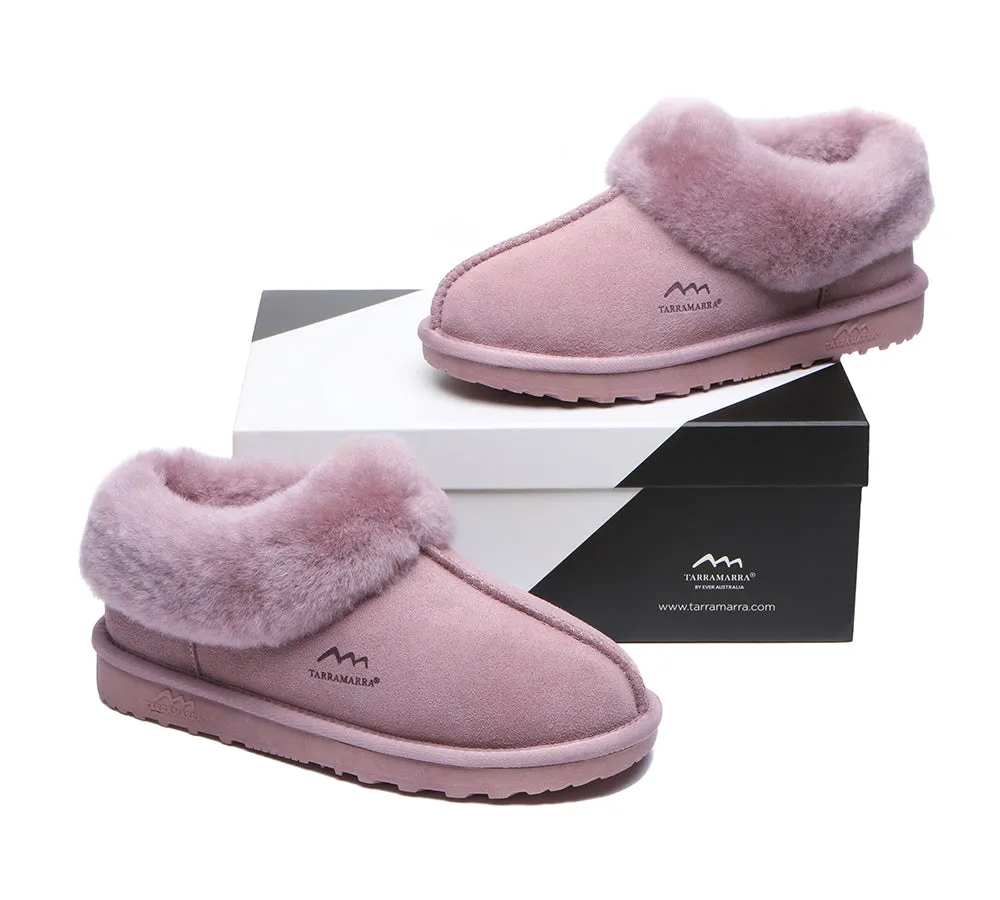 TARRAMARRA® UGG Premium Sheepskin Wool Collar Ankle Slippers Hana