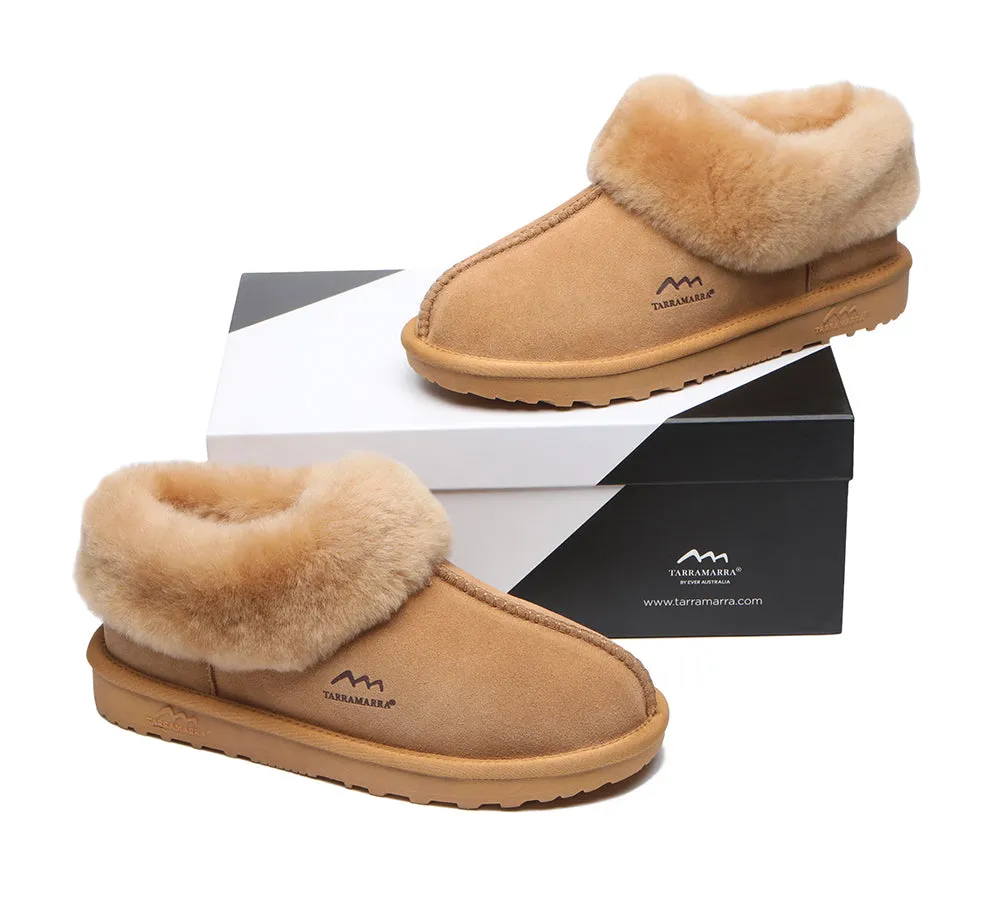 TARRAMARRA® UGG Premium Sheepskin Wool Collar Ankle Slippers Hana