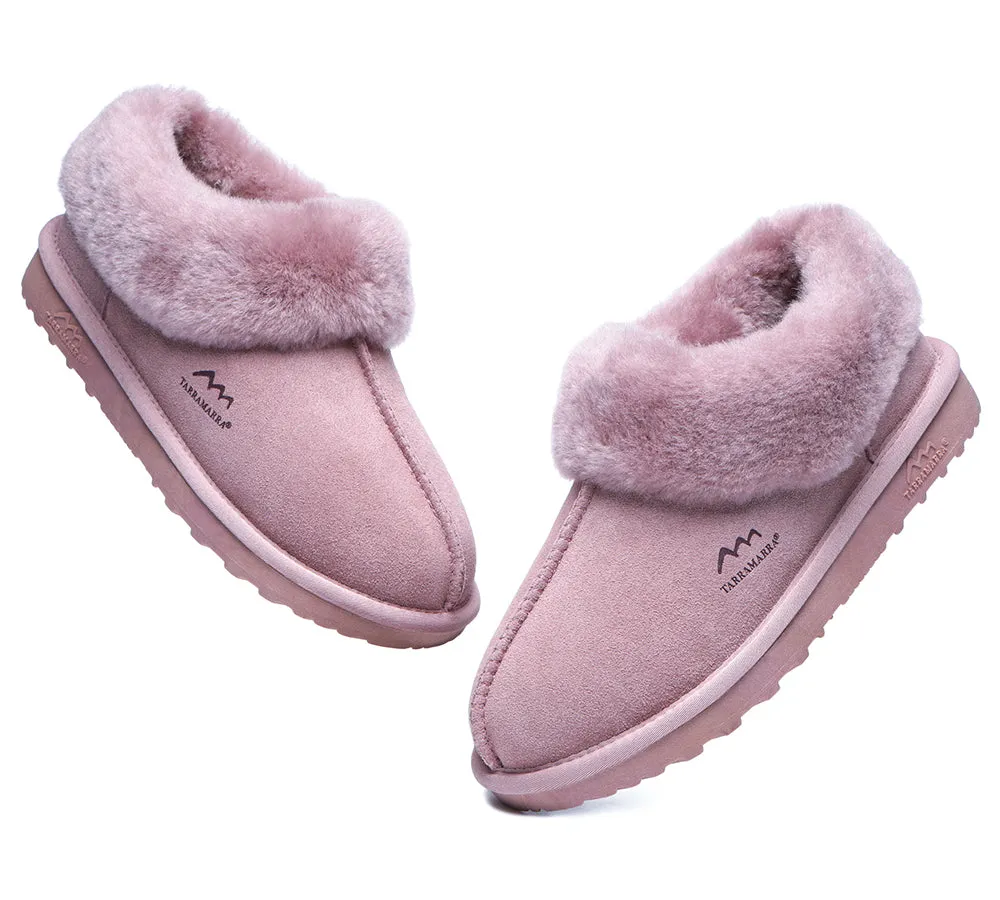 TARRAMARRA® UGG Premium Sheepskin Wool Collar Ankle Slippers Hana