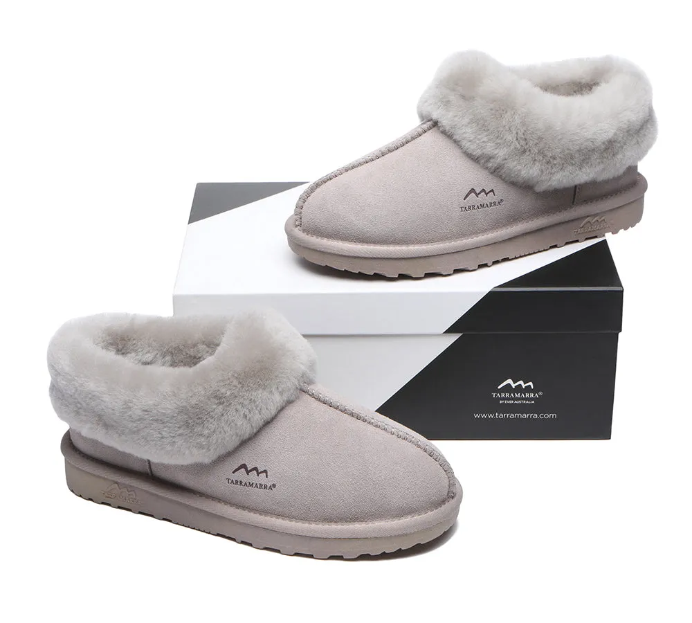 TARRAMARRA® UGG Premium Sheepskin Wool Collar Ankle Slippers Hana