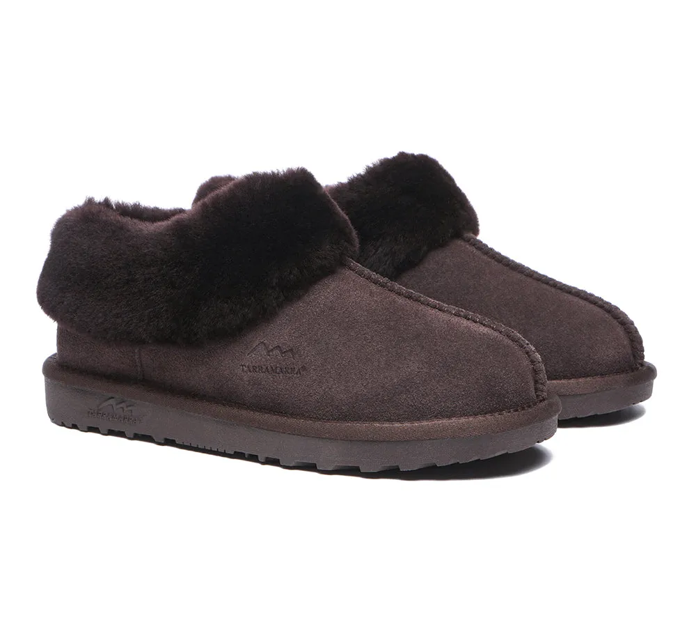 TARRAMARRA® UGG Premium Sheepskin Wool Collar Ankle Slippers Hana