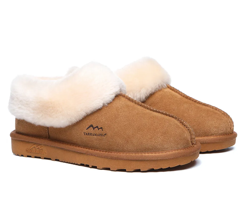 TARRAMARRA® UGG Premium Sheepskin Wool Collar Ankle Slippers Hana