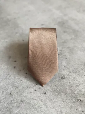 Taupe Satin Silk Neck Tie