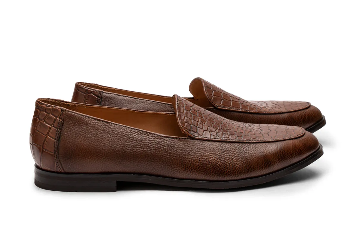 Twin Textured Comfy Loafer/DK Br