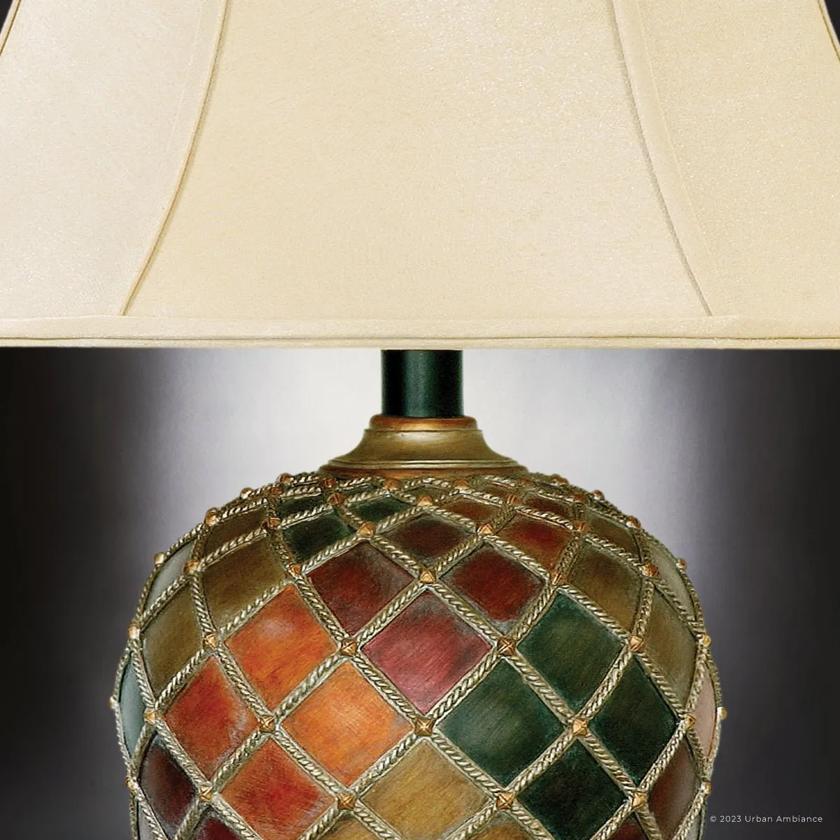 UEX7860 Mediterranean Table Lamp 19''W x 19''D x 30''H, Multicolor Finish, Harrisville Collection