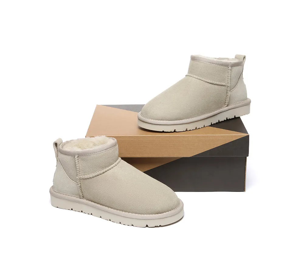 UGG Boots Sheepskin Wool Classic Ankle Ultra Mini Boots Jade