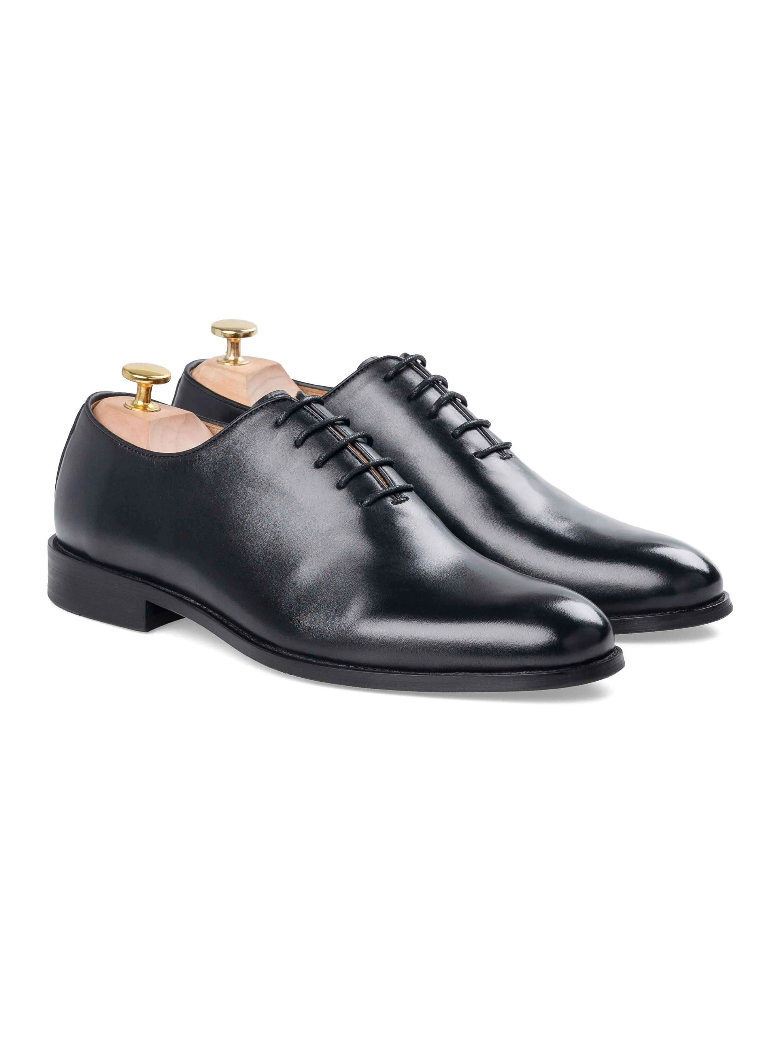 Wholecut Oxford - Black Lace up (Wide)