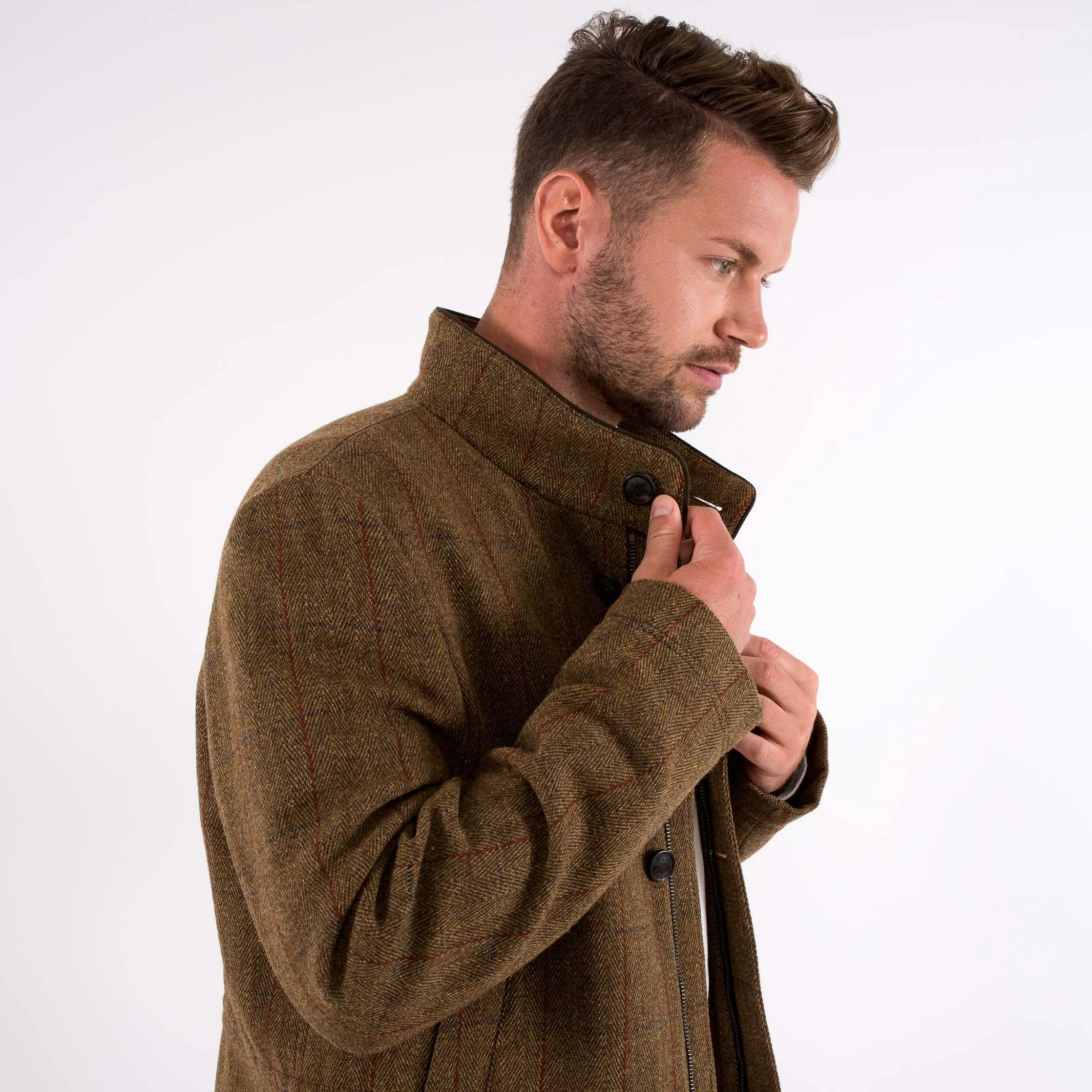 Winston Winter Shooting Coat in Tweed