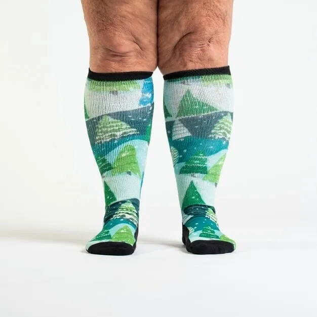 Winter Wonderland Non-Binding Diabetic Socks