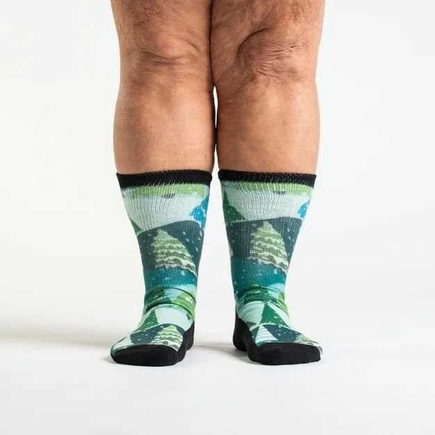 Winter Wonderland Non-Binding Diabetic Socks