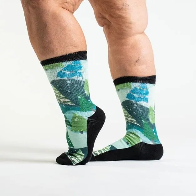 Winter Wonderland Non-Binding Diabetic Socks