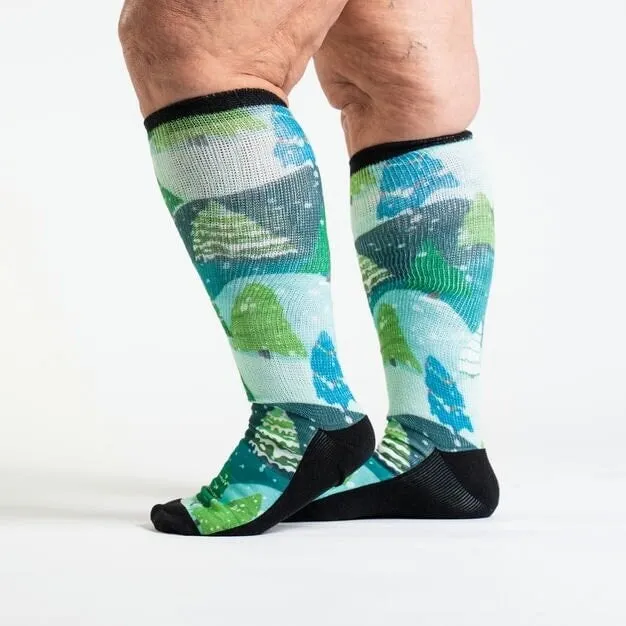 Winter Wonderland Non-Binding Diabetic Socks