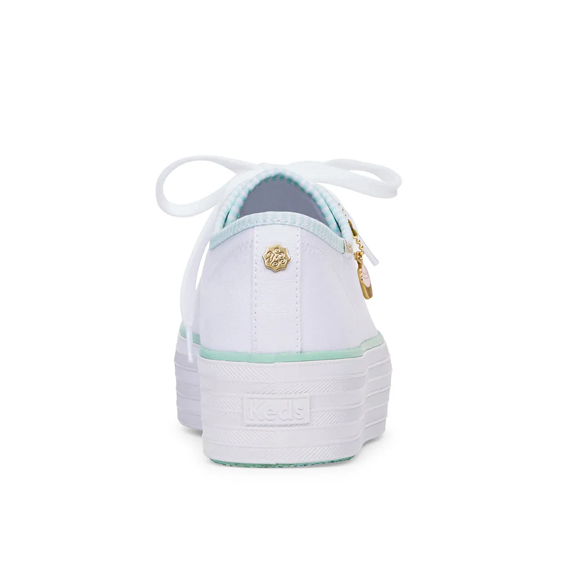 Women's Triple Up MB Piping Sneaker White/Green (WF67695)