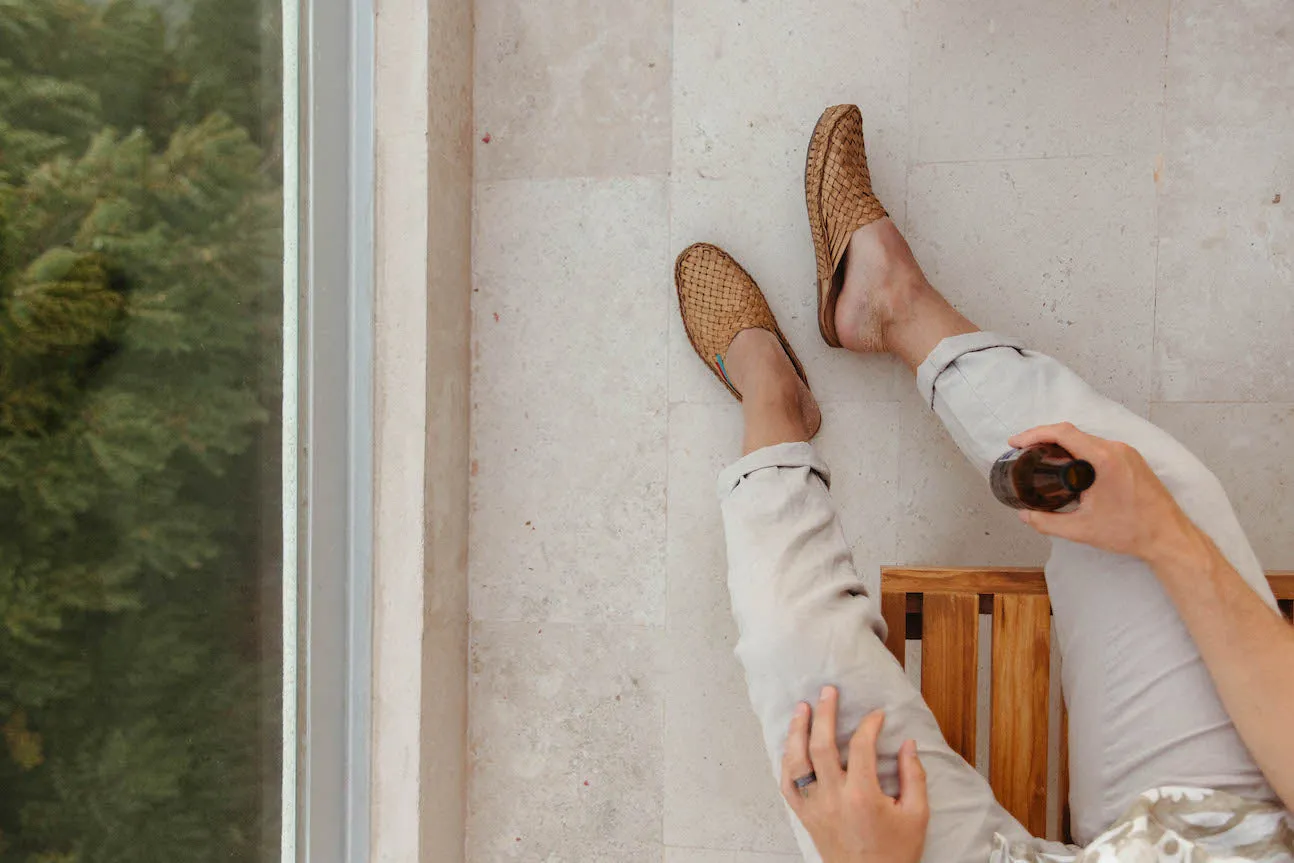 Woven City Slipper in Honey   Stripes